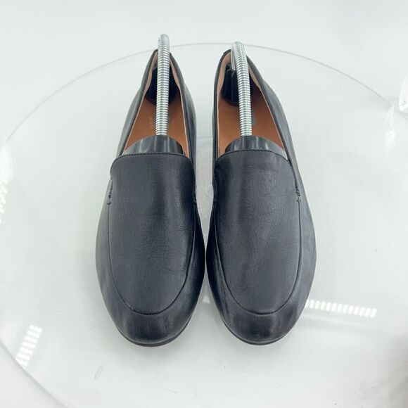 Fitflop Women's Allegro Slip On Shoe Size 8.5 Toning Loafer Flats Black Leather - Picture 5 of 14